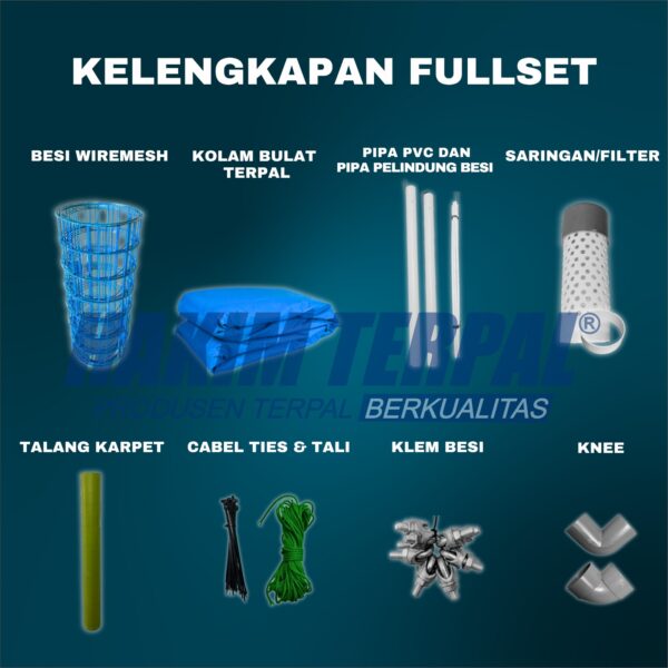 Kolam Bulat Fullset D4 Orchid - Gambar 3
