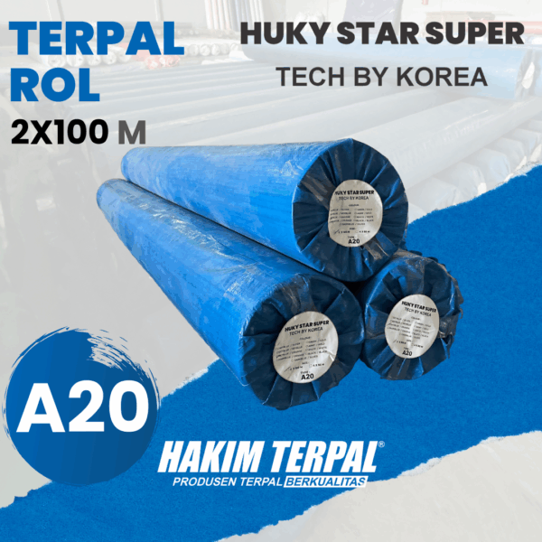 Terpal Roll A20 HUKY STAR SUPER 2x100
