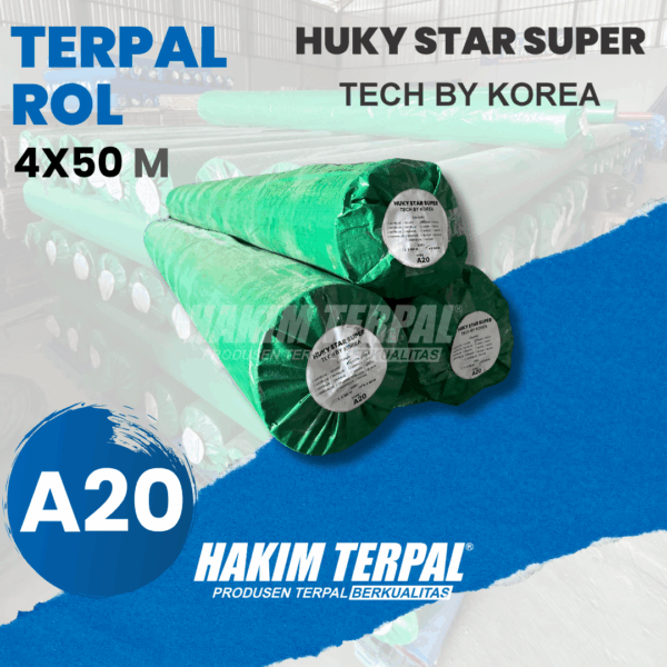 Terpal Roll A20 HUKY STAR SUPER 4x50